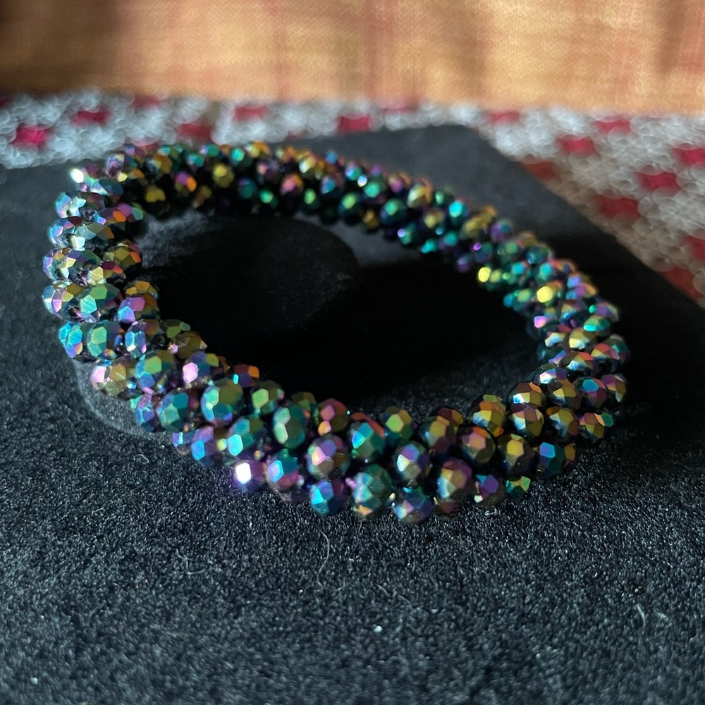 Iridescent Beaded Bracelet